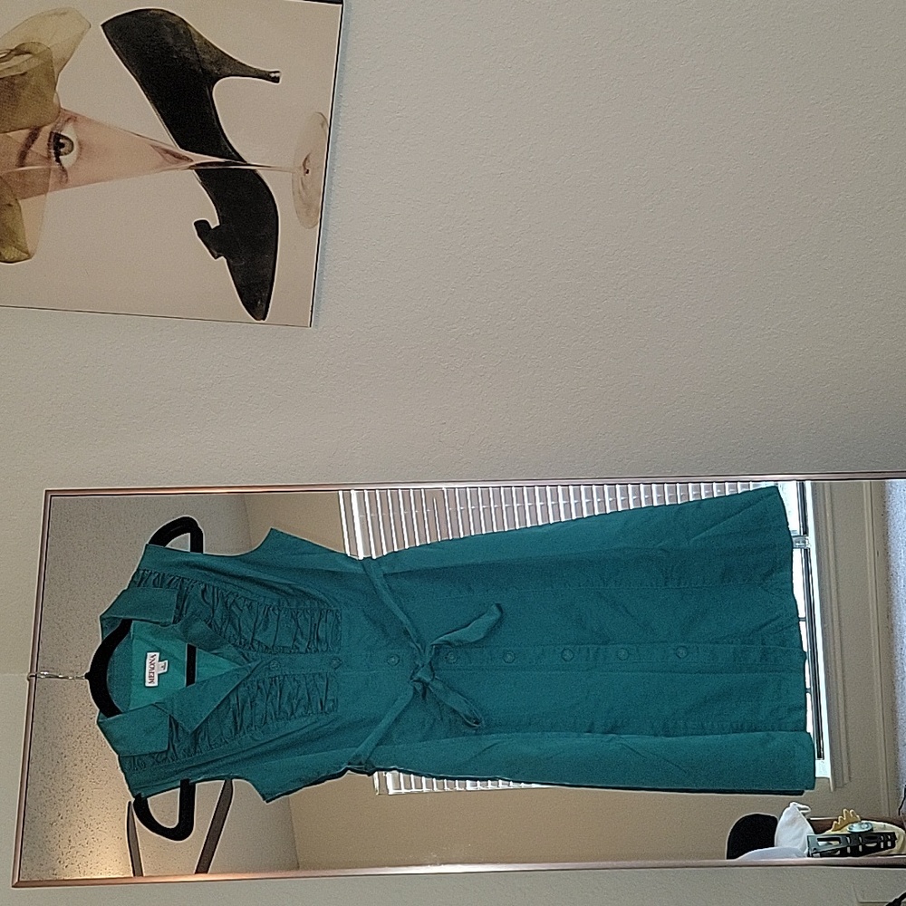 Green business dress